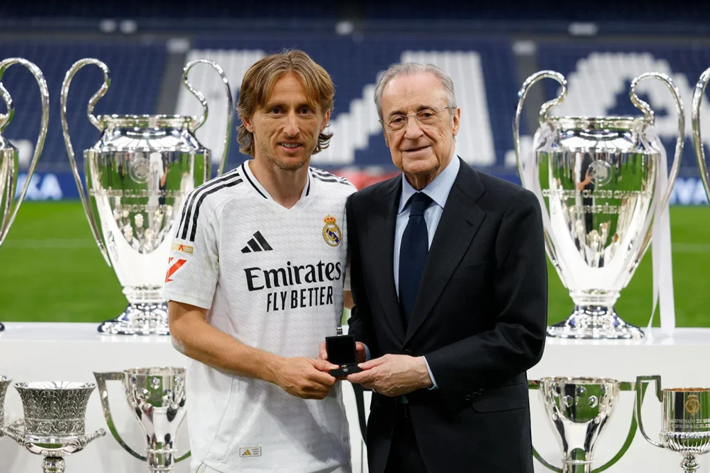 Modrić dołącza do kampanii Florentino Péreza Luka Modric, Florentino Perez